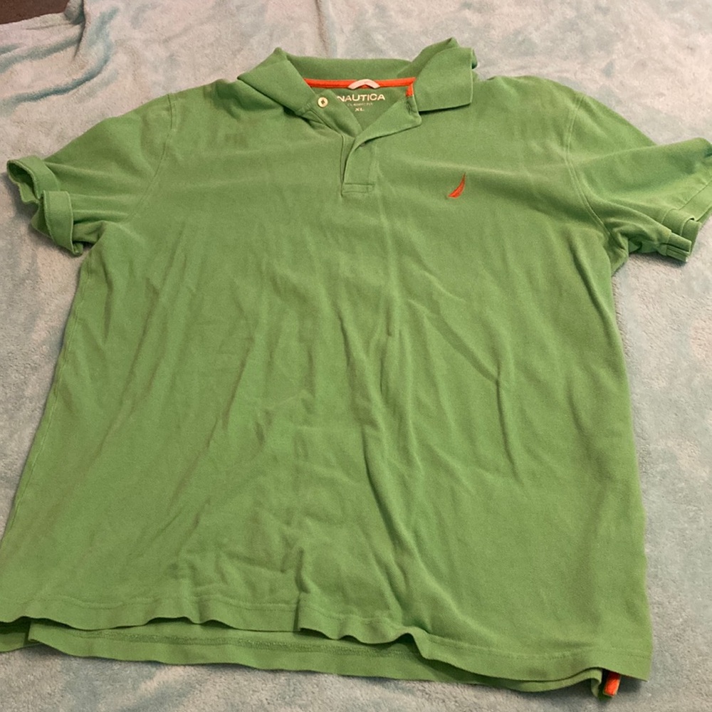 Nautica Mens polo green XL